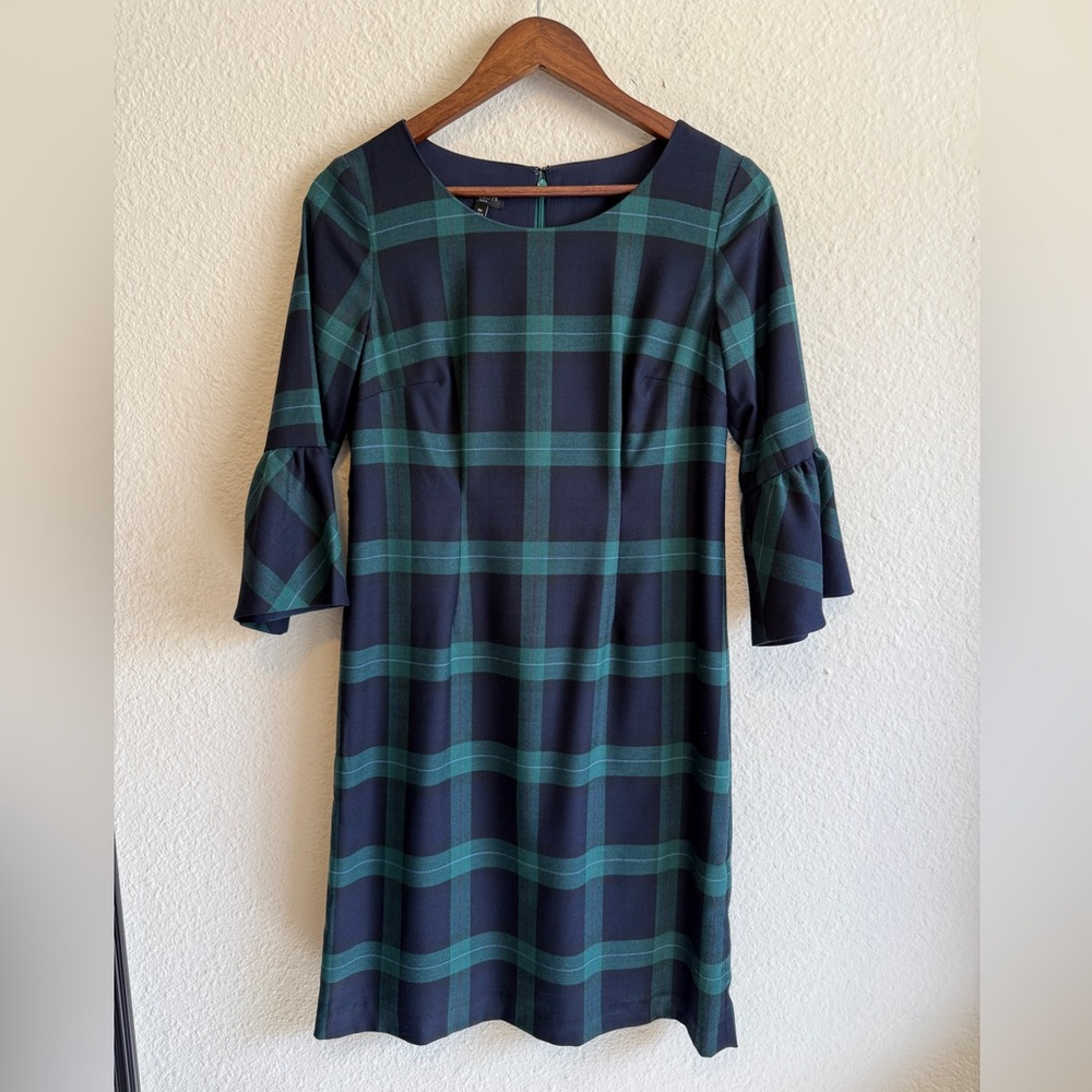 Talbots Black Watch Plaid Shift Dress – Size 6 – NWT - Picture 2 of 10